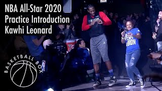 [NBA All-Star 2020] Kawhi Leonard, Practice Introduction, February 15, 2020