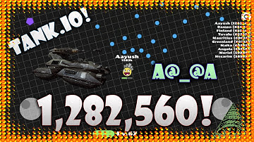 TANK.IO WORLD RECORD!? | 1.2 MILLION HIGH-SCORE! (DIEP.IO MOBILE VERSION, PENTA SHOT!!) | HD
