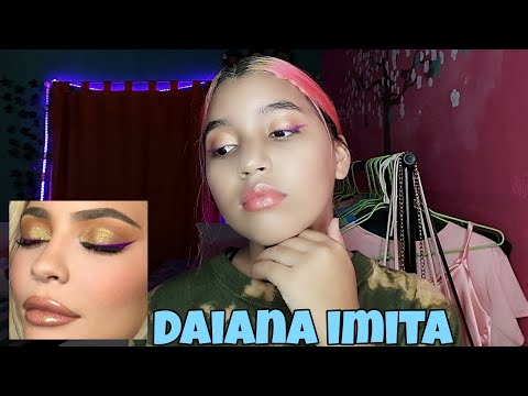 Imitando maquillaje de kylie jenner ❣️(daiana imita) 💞