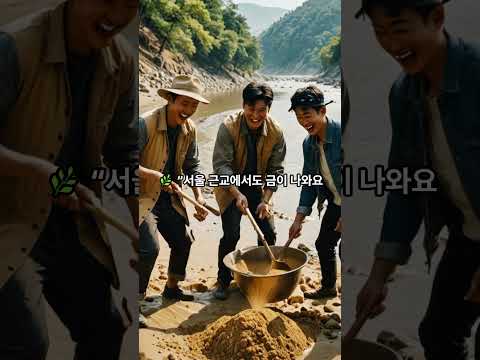 한국에도 금이 나온다고 사금 나오는 하천 TOP4 #사금 #한국금광 #쇼츠지식 #황금하천 #채굴여행