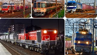 5月11日 白ホキやコンテナ列車! 夕方の稲沢駅へやってくる貨物列車 8本！！