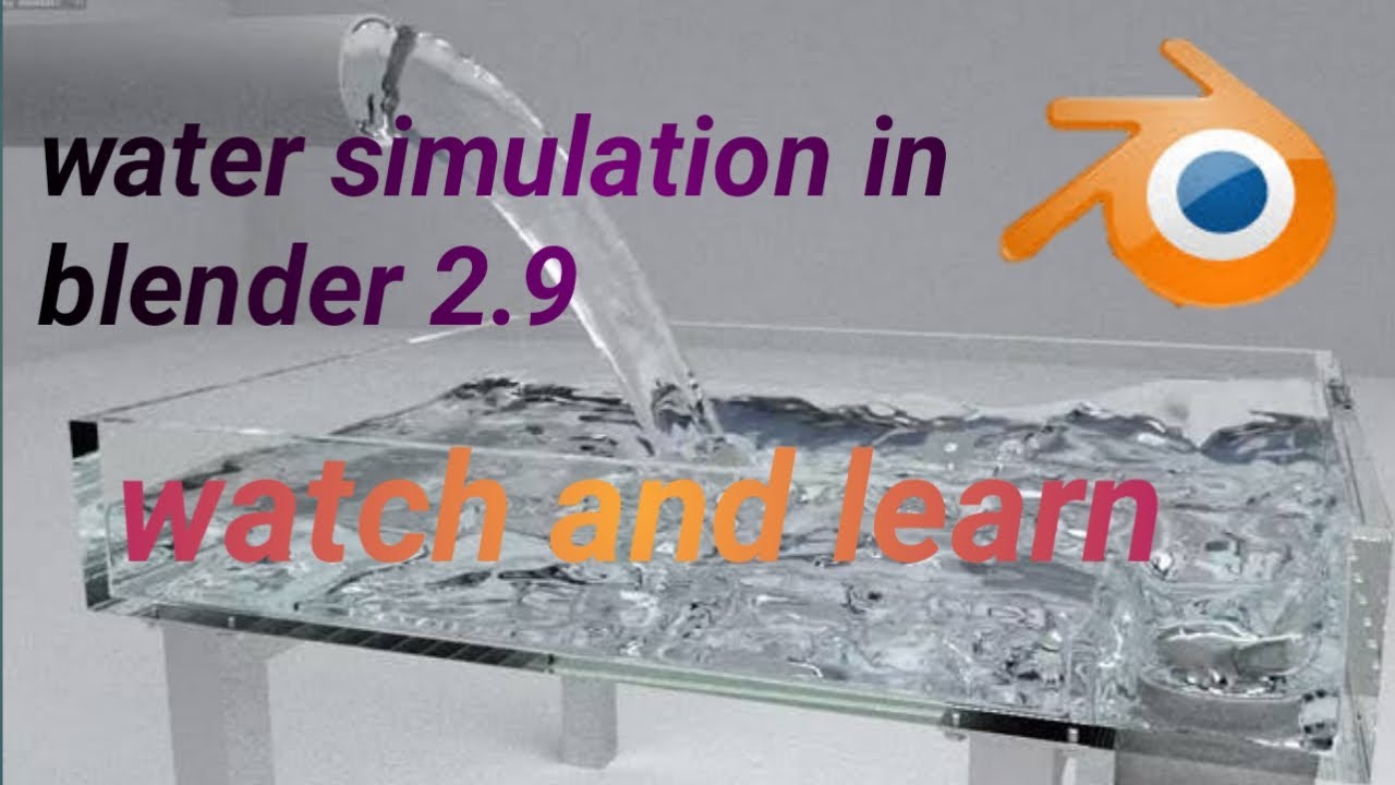 how to make water simulation in blender 2.9 - YouTube