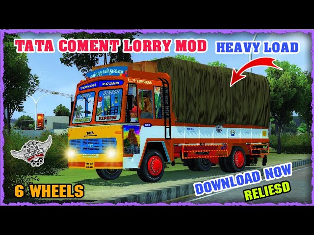 🤩🥳 TN TATA COMENT 6 WHEELER NEW LORRY MOD RELIESD FOR BUSSID DOWNLOAD IN TAMIL #tata  #ashokleyland class=
