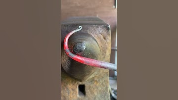 How to forge a simple hook #blacksmith #asmr #shorts #blacksmithing #fire