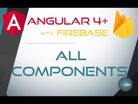 6. ALL COMPONENTS - Angular 4+ with Firebase & Material Design
