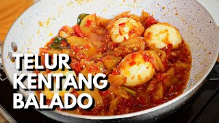 CARA GAMPANG BIKIN TELUR KENTANG BALADO