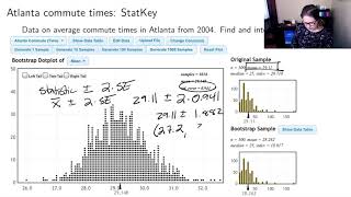 More bootstrap in StatKey (3.3 part 4 of 4)