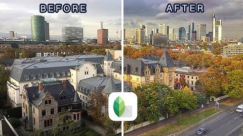 How to make a stunning city landscape photo in two minutes  [ Snapseed Tutorial ]