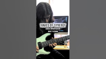 Shredding on a 7 string guitar? Improvising in the harmonic minor scale of A. #wavesofsynergy