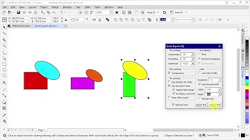Quick Export - CorelDRAW macro - Quick Demo 02