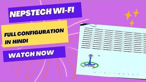 nepstech onu configuration