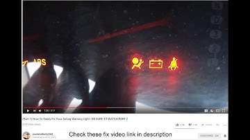 Video Recommend fix engine light,ABS light,Airbag light,Sinking Brake Pedal