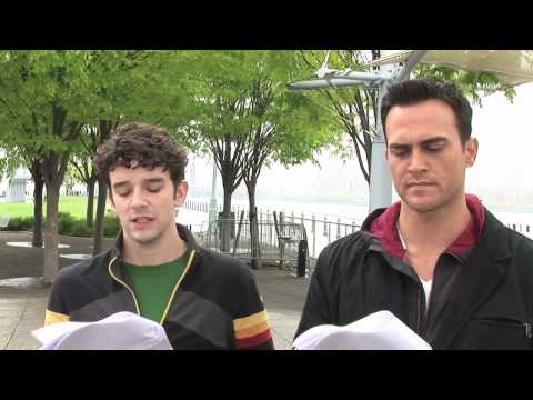 Cheyenne Jackson and Michael Urie reenact Perry v ...