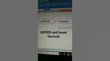 UPPER & lower formula in excel #computer #excel #windows