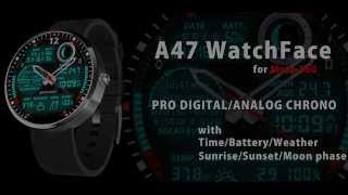 A47 WatchFace for Moto 360 screenshot 4