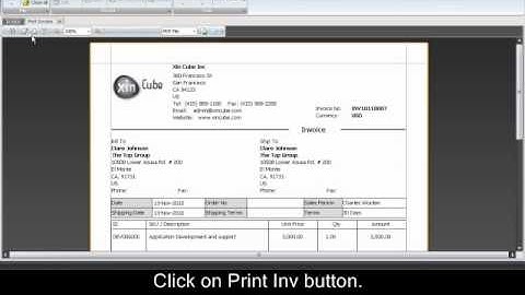 How to save invoice to PDF format - Xin Invoice software 3.0