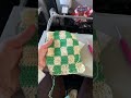 Crocheting a bag on a flight