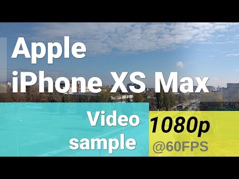 Apple iPhone XS Max 1080p at 60fps video sample