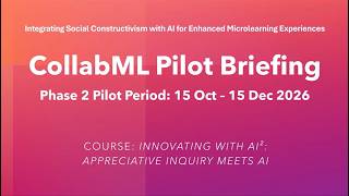 CollabML Pilot Briefing 9 Oct 2026