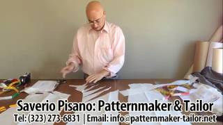 Los Angeles Dressmaker pattern making of a black evening dress by Dressmaker Pisano | 323 273-6831