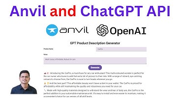 Build AI Web app with Custon UI using Python, Anvil and ChatGPT API| @Anvil-works | Anvil Tutorial