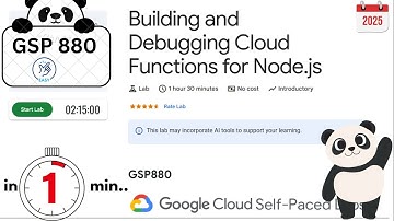 Building and Debugging Cloud Functions for Node.js | #GSP880 | #qwiklabs | #arcade2025 |   #Updated