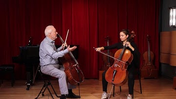 CelloBello Lesson with Paul Katz: Tchaikovsky Rococo, Variations 1 & 2 (Bow)