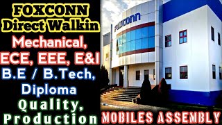 PERMANENT JOB OPENINGS|FOXCONN DIRECT WALKIN INTERVIEW AT SUNGUVARCHATRAM CHENNAI @madrasmystery6624