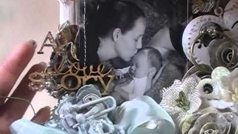 Altered Shabby Chic Shadow Box GDT project for SaCrafters