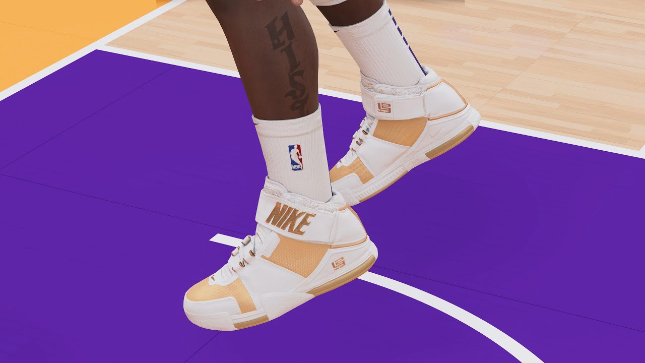 NBA 2K23 Next Gen Shoe Creator LeBron II Maccabi - YouTube