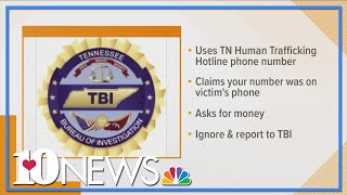 TBI warns public of human trafficking phone scam
