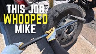 Rare Sighting | Mike Absolutely Struggles Changing Tires On Tree Truck!