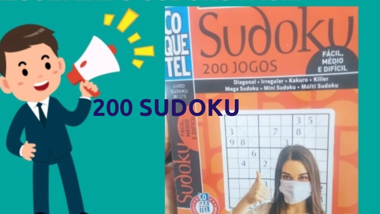SUDOKU FÁCIL - RESOLVENDO 200 JOGOS DE SUDOKU - PARTE 1 - 2021 