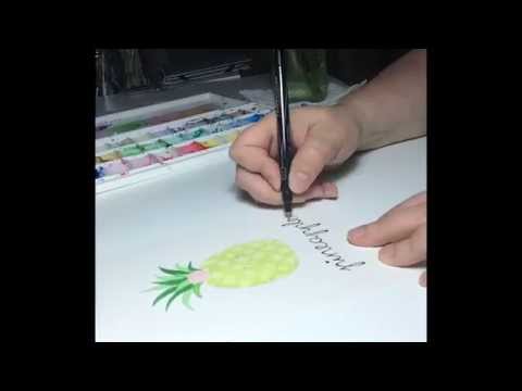 Pineapple painting