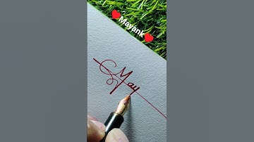 ❤️ How to sign "Name Mayank"?❤️#handwriting #calligraphy #signature #art