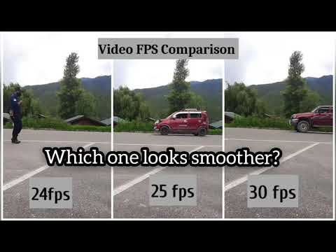 Video Frame Rate Comparison. 24fps, 25fps And 30fps. Smart Phone Camera Recording.