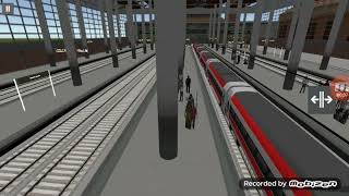 game (euro train sim) ทดสอบความเร็ว 149.16 รถไฟ แดง screenshot 4