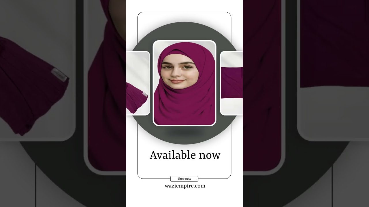 Burgendy Color Bamboo Modal Hijab and Inner Cap – Imported Comfortable and Eco-Friendly Hijab| Wa...