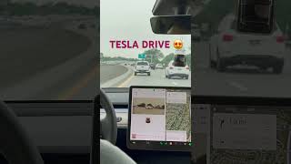 Tesla drive auto pilot mode :) #teslacar #tesla #teslamodely