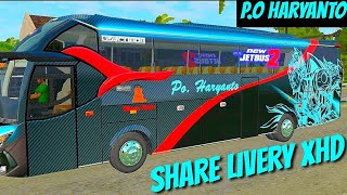 Kumpulan Livery Bussid Xhd P.o Haryanto Terbaru