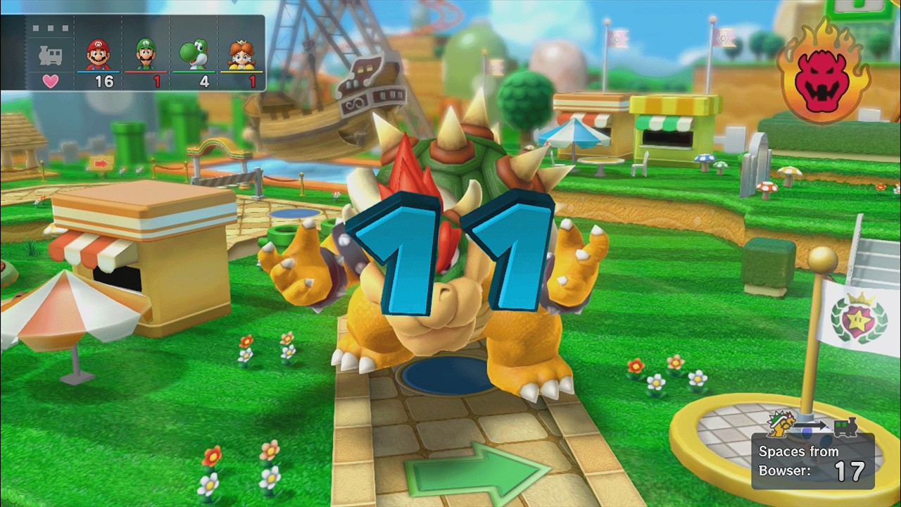 Mario Party 10 - Марио против Луиджи против Йоши против Дейзи против Боузера - Грибной парк