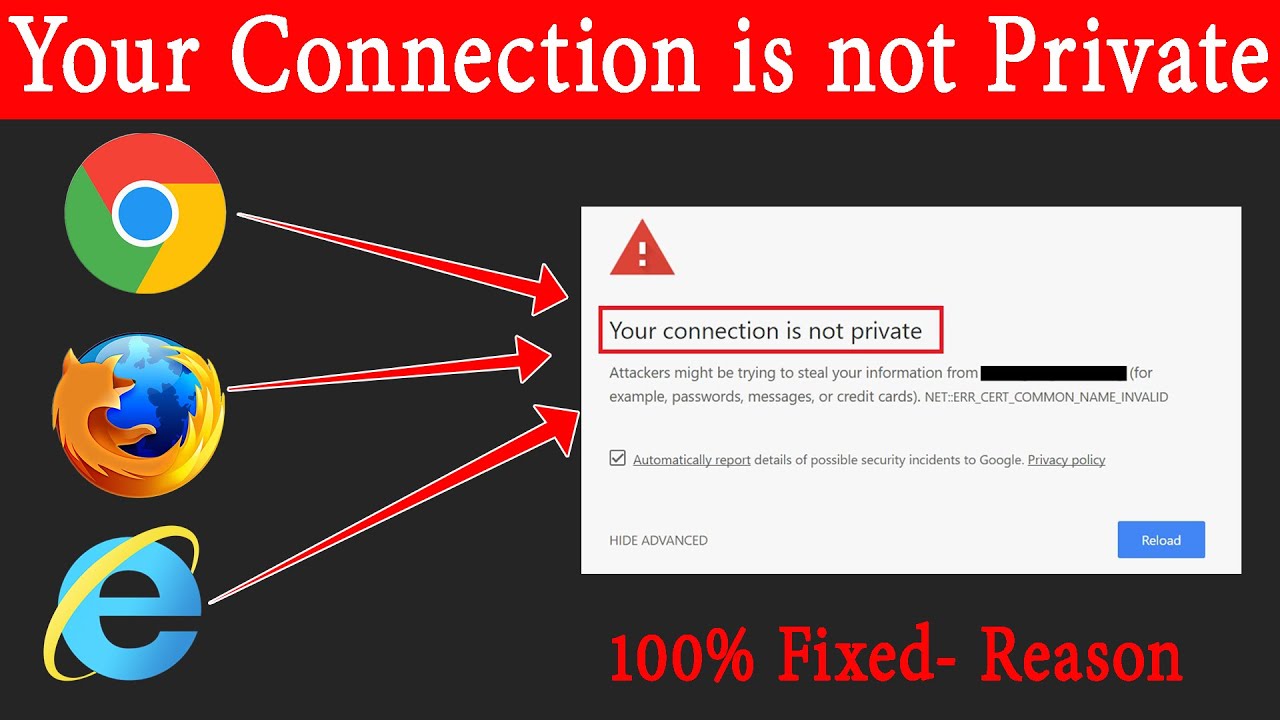 Your connection is not private google chrome || Fixed