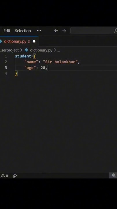 How to Create Dictionary using python #python #correctcoding #coding # ...