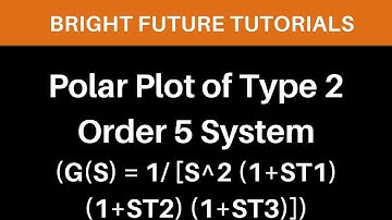 Polar plot of type 2 order 5 system | Sketch the polar plot G(S) = 1/ [S^2 (1+ST1) (1+ST2) (1+ST3)]