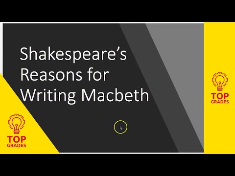 Shakespeare&rsquo;s Reason for Writing Macbeth: King James, Witchcraft and Money