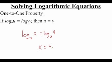 3.5.2 Solving Logarithmic Equations