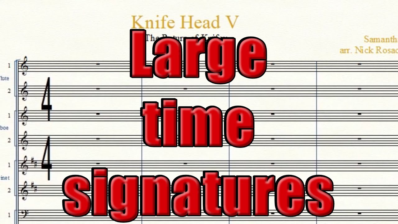 How to make large time signatures for Hollywood style scores in Finale ...