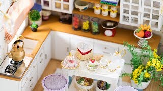 DIY Dollhouse Kit - Miniature Kitchen with Working Lights