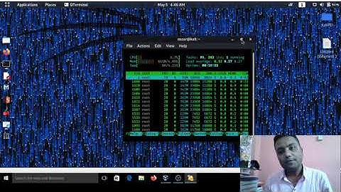 Kali Linux  htop command
