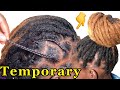 How To Quickly Install Temporary Artificial Dreadlocks | Protective Hairstyles 2Hrs